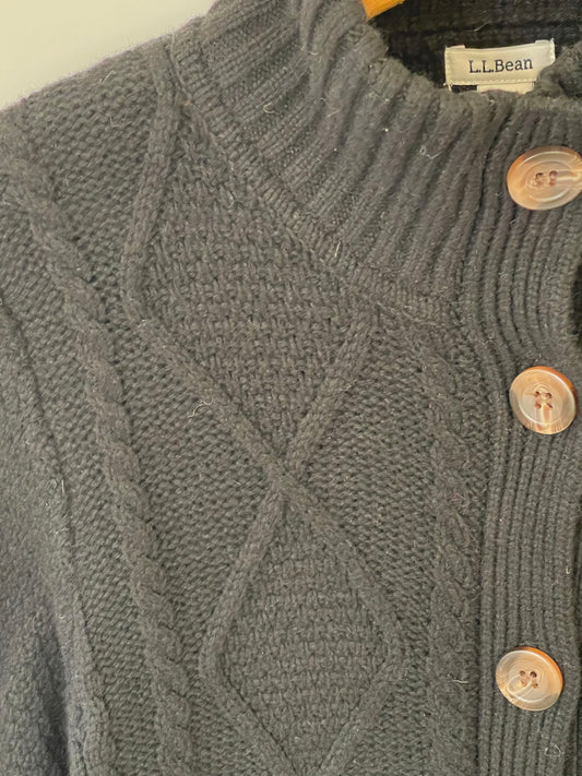 LL Bean cable knit Cardigan