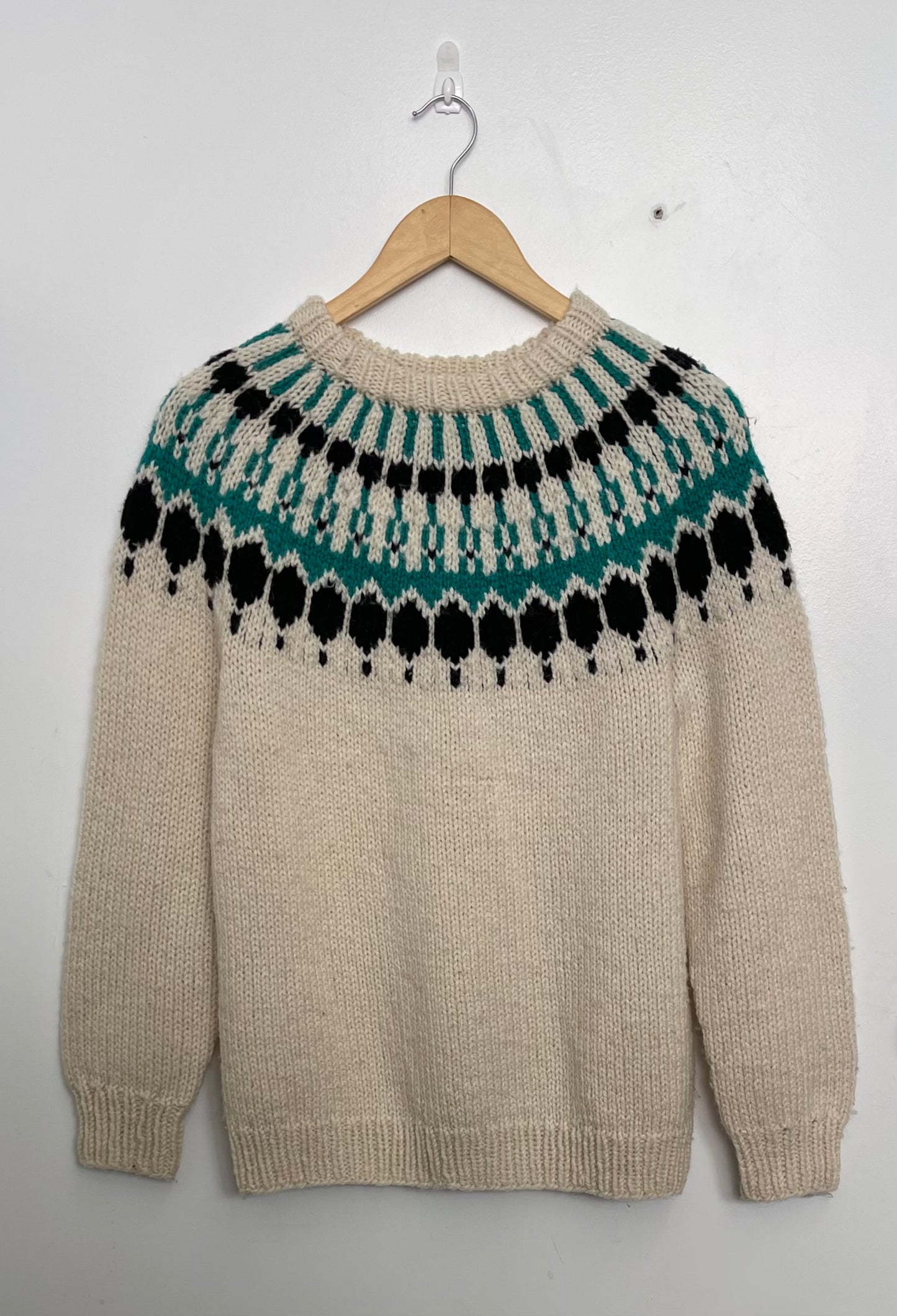 Hand knit sweater